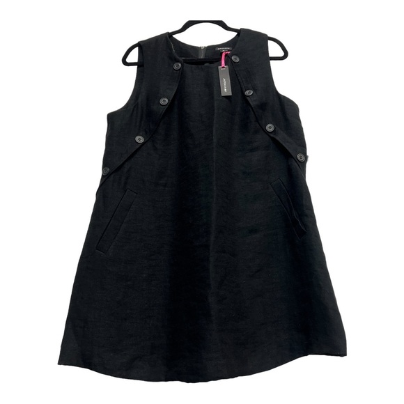 I Heart Ronson Black Casual Midi Shift Dress Plus Size XL - Picture 2 of 9